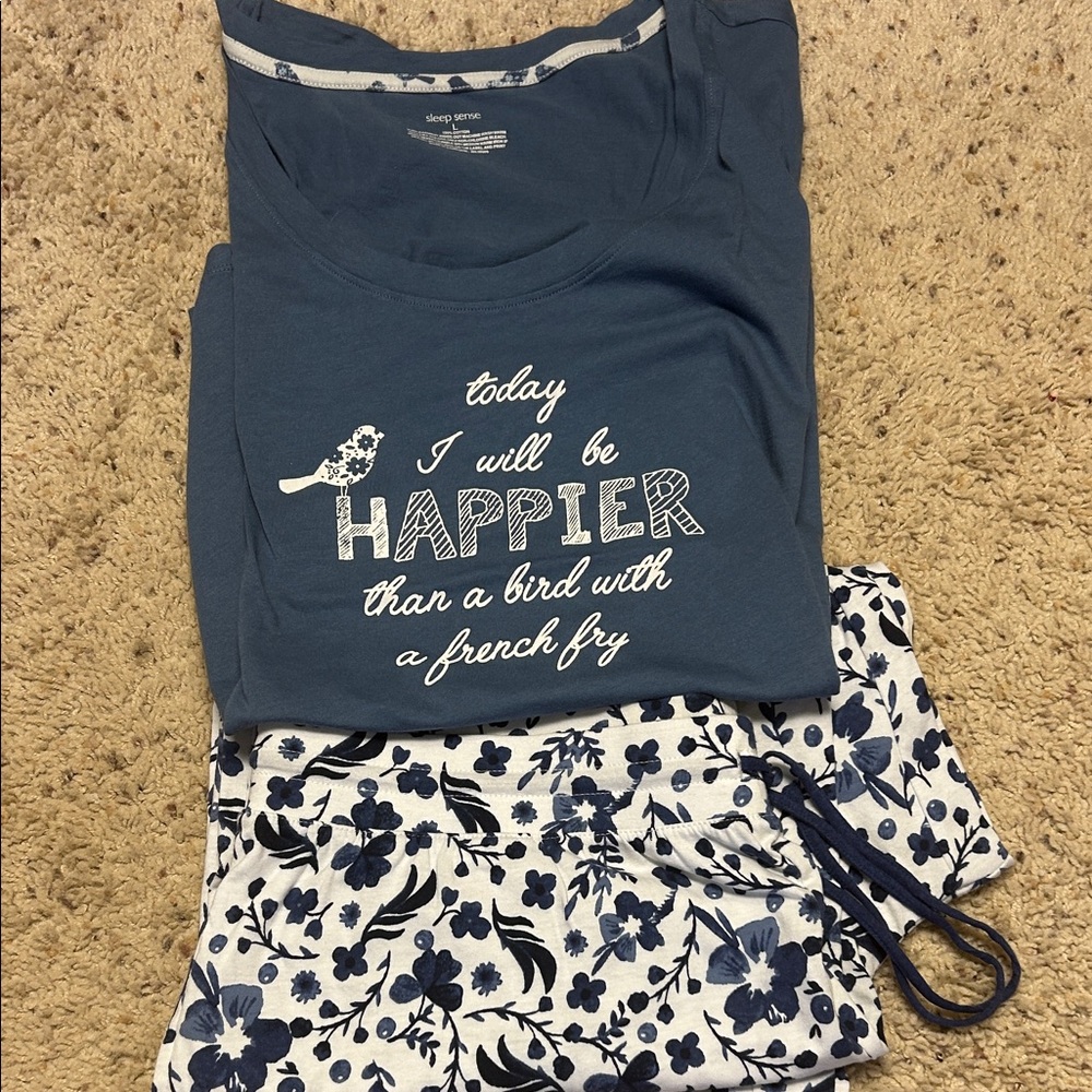 Sleep Sense Blue Pajama Set